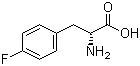 structure of CAS# 18125-46-7, 4-氟-D-苯丙氨酸