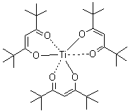 structure of CAS# 181418-64-4, 三(2,2,6,6-四甲基-3,5-庚二酮)钛