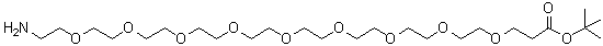 CAS 登录号：1818294-44-8, 30-氨基-4,7,10,13,16,19,22,25,28-九氧杂三十烷酸叔丁酯