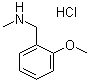 CAS # 181880-42-2, 2-Methoxy-N-methylbenzenemethanamine hydrochloride