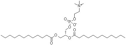 structure of CAS# 18194-25-7, L-alpha-Dilauroylglyceryl-3-phosphorylcholine