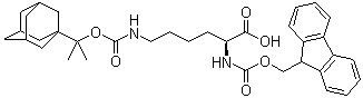 CAS # 182250-66-4, Fmoc-Lys(Adpoc)-OH, N2-[(9H-Fluoren-9-ylmethoxy)carbonyl]-N6-[(1-methyl-1-adamantylethoxy)carbonyl]-L-lysine