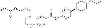 structure of CAS# 182311-45-1, 反式-4-[[6-[(1-氧代-2-丙烯基)氧基]己基]氧基]苯甲酸 4-(4-丙基环己基)苯酯