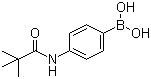 CAS # 182344-22-5, 4-Pivalamidophenylboronic acid, [4-[(2,2-Dimethyl-1-oxopropyl)amino]phenyl]-boronic acid, (4-(((tert-Butyl)carbonyl)amino)phenyl)boronic acid, B-[4-[(2,2-Dimethyl-1-oxopropyl)amino]phenyl]-boronic acid