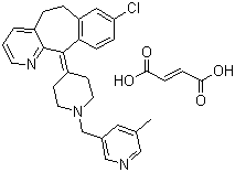 structure of CAS# 182349-12-8, 富马酸卢帕他定
