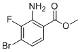 structure of CAS# 1825390-63-3, Methyl 2-amino-4-bromo-3-fluorobenzoate