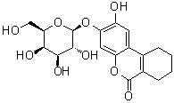 CAS # 182805-65-8, 3-(beta-D-Galactopyranosyloxy)-7,8,9,10-tetrahydro-2-hydroxy-6H-dibenzo[b,d]pyran-6-one, S-Gal, S-Gal (dye)