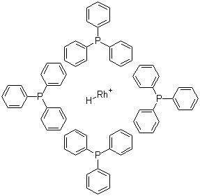 structure of CAS# 18284-36-1, Hydridotetrakis(triphenylphosphine)rhodium(I)