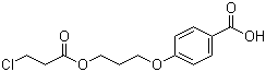 structure of CAS# 182922-16-3, 4-[3-(3-氯-1-氧代丙氧基)丙氧基]苯甲酸