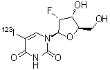 CAS # 183293-80-3, 2'-Deoxy-2'-fluoro-5-(iodo-<sup>123</sup>I)uridine