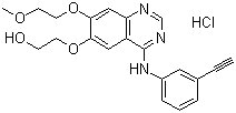 CAS # 183320-51-6, OSI 420, 2-[[4-[(3-Ethynylphenyl)amino]-7-(2-methoxyethoxy)-6-quinazolinyl]oxy]ethanol hydrochloride