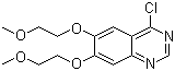 structure of CAS# 183322-18-1, 4-氯-6,7-二(2-甲氧基乙氧基)喹唑啉
