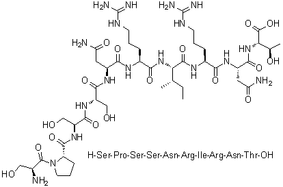 CAS 登录号：183576-95-6, L-丝氨酰-L-脯氨酰-L-丝氨酰-L-丝氨酰-L-天冬氨酰胺酰-L-精氨酰-L-异亮氨酰-L-精氨酰-L-天冬氨酰胺酰-L-苏氨酸