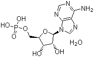 structure of CAS# 18422-05-4, 腺苷-5'-单磷酸一水合物