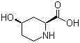 structure of CAS# 1844-40-2, (2S,4R)-4-羟基哌啶-2-羧酸