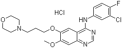 structure of CAS# 184475-55-6, Gefitinib hydrochloride