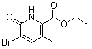 structure of CAS# 1849594-85-9, 5-溴-1,6-二氢-3-甲基-6-氧代-2-吡啶羧酸乙酯
