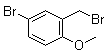 structure of CAS# 184970-28-3, 5-Bromo-2-methoxybenzyl bromide