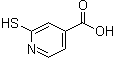 structure of CAS# 18616-05-2, 2-巯基-4-吡啶羧酸