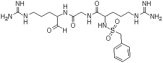 CAS 登录号：186369-21-1, N-苄基磺酰基-D-精氨酰甘氨酰-L-精氨醛
