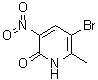 CAS # 186413-74-1, 5-Bromo-6-methyl-3-nitro-2(1H)-pyridinone, 5-Bromo-6-methyl-3-nitropyridin-2-ol