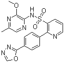 CAS # 186497-07-4, ZD 4054, Zibotentan, N-(3-Methoxy-5-methyl-2-pyrazinyl)-2-[4-(1,3,4-oxadiazol-2-yl)phenyl]-3-pyridinesulfonamide