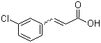 structure of CAS# 1866-38-2, 3-Chlorocinnamic acid