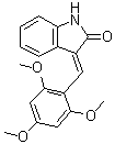 structure of CAS# 186611-52-9, 1,3-二氢-3-[(2,4,6-三甲氧基苯基)亚甲基]-2H-吲哚-2-酮