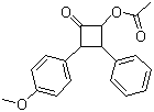 CAS # 186613-02-5, 3-(4-Methoxyphenyl)-2-oxo-4-phenylcyclobutyl acetate, 3-(Acetyloxy)-1-(4-methoxyphenyl)-4-phenyl-2-azetidinone
