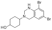structure of CAS# 18683-95-9, (1R,4R)-4-(6,8-二溴-1,2-二氢喹唑啉-3(4H)-基)环己醇