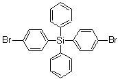 structure of CAS# 18733-91-0, 二(4-溴苯基)二苯基硅烷