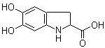 structure of CAS# 18791-20-3, 5,6-Dihydroxy-2-indolinecarboxylic acid