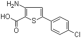 structure of CAS# 187949-86-6, 3-Amino-5-(4-chlorophenyl)thiophene-2-carboxylic acid