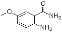 structure of CAS# 1882-71-9, 5-Methoxy-2-aminobenzamide