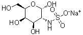 CAS 登录号：188296-31-3 (157297-00-2), 2-脱氧-2-(磺基氨基)-alpha-D-吡喃半乳糖单钠盐