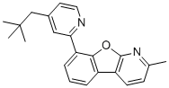 structure of CAS# 1883377-30-7, 8-[4-(2,2-二甲基丙基)-2-吡啶基]-2-(甲基)-苯并呋喃并[2,3-b]吡啶