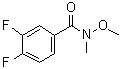 structure of CAS# 188345-25-7, 3,4-Difluoro-N-methoxy-N-methylbenzamide