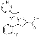 CAS 登录号：1883595-37-6, 5-(2-氟苯基)-1-(3-吡啶基磺酰基)-1H-吡咯-3-羧酸