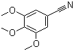 structure of CAS# 1885-35-4, 3,4,5-三甲氧基苯甲腈
