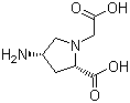 CAS # 188578-53-2, N-(Carboxymethyl)-cis-4-amino-L-proline, 4-Amino-2-carboxy-1-(2S-cis)-pyrrolidineacetic acid, cis-4-Amino-1-(carboxymethyl)-L-proline