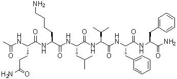 CAS # 189064-06-0, N2-Acetyl-L-glutaminyl-L-lysyl-L-leucyl-L-valyl-L-phenylalanyl-L-phenylalaninamide