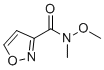 CAS # 189096-90-0, N-methoxy-N-methylisoxazole-3-carboxamide