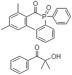CAS # 189146-15-4, Darocur 4265, Runtecure 1265, 2-Hydroxy-2-methyl-1-phenyl-propan-1-one-2,4,6-Trimethylbenzoyldiphenyl-phosphine oxide mixture