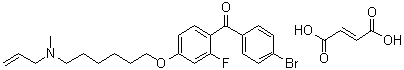 structure of CAS# 189197-69-1, Ro 48-8071 fumarate