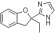 structure of CAS# 189224-48-4, 2-(2-Ethyl-2,3-dihydro-2-benzofuranyl)-1H-imidazole
