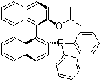 structure of CAS# 189274-36-0, (R)-(+)-1,1'-联萘-2'-异丙氧基-2-二苯膦