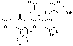 CAS # 189275-71-6, Acetyl-tryptyl-glutamyl-histidyl-aspartal, Ac-Trp-Glu-His-Asp-CHO