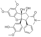 structure of CAS# 189322-67-6, 3'-Hydroxyrocaglamide