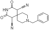 structure of CAS# 189333-46-8, 2,4-二氧代-9-苯甲基-3,9-二氮杂螺[5.5]十一烷-1,5-二甲腈
