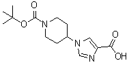 CAS # 189695-69-0, 4-(4-Carboxy-1H-imidazol-1-yl)-1-piperidinecarboxylic acid 1-(1,1-dimethylethyl) ester